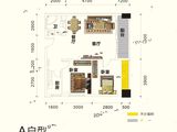 卓悦和府_2室2厅1卫 建面90平米