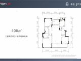 首开金地鹭鸣北湖_3室2厅2卫 建面108平米