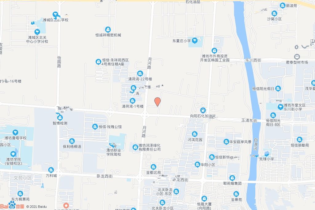 月河路以东、玉清西街以北