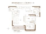 翡翠誉园_3室2厅1卫 建面94平米