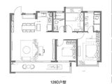 凤起云台_3室2厅2卫 建面128平米