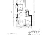 北京城建国誉燕园_2室2厅1卫 建面75平米