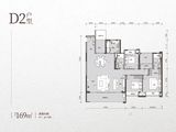金地都会风華_4室2厅2卫 建面169平米