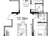 星海城_3室2厅2卫 建面121平米