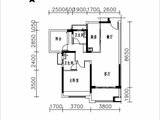 金地天润自在城_3室2厅2卫 建面87平米