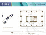 长源御景峯大厦_标准层户型 建面68平米