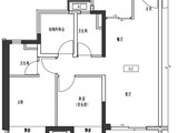 保利天汇左岸_3室2厅2卫 建面89平米